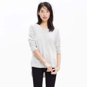 Madewell Gray Chronicle Texture Pullover Sweater